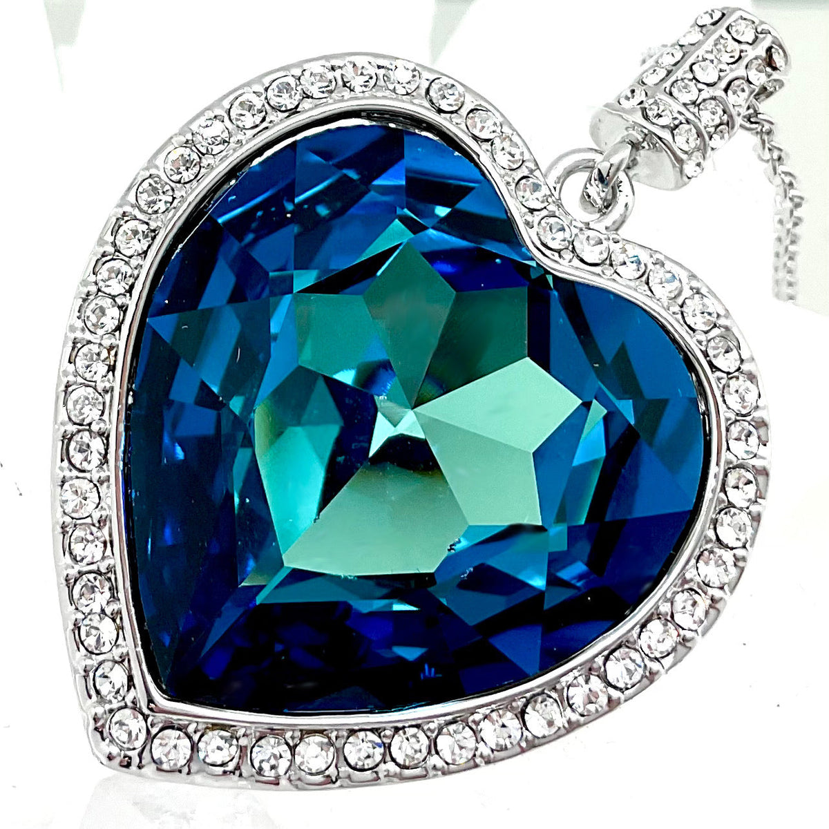 Large Heart Crystal Necklace