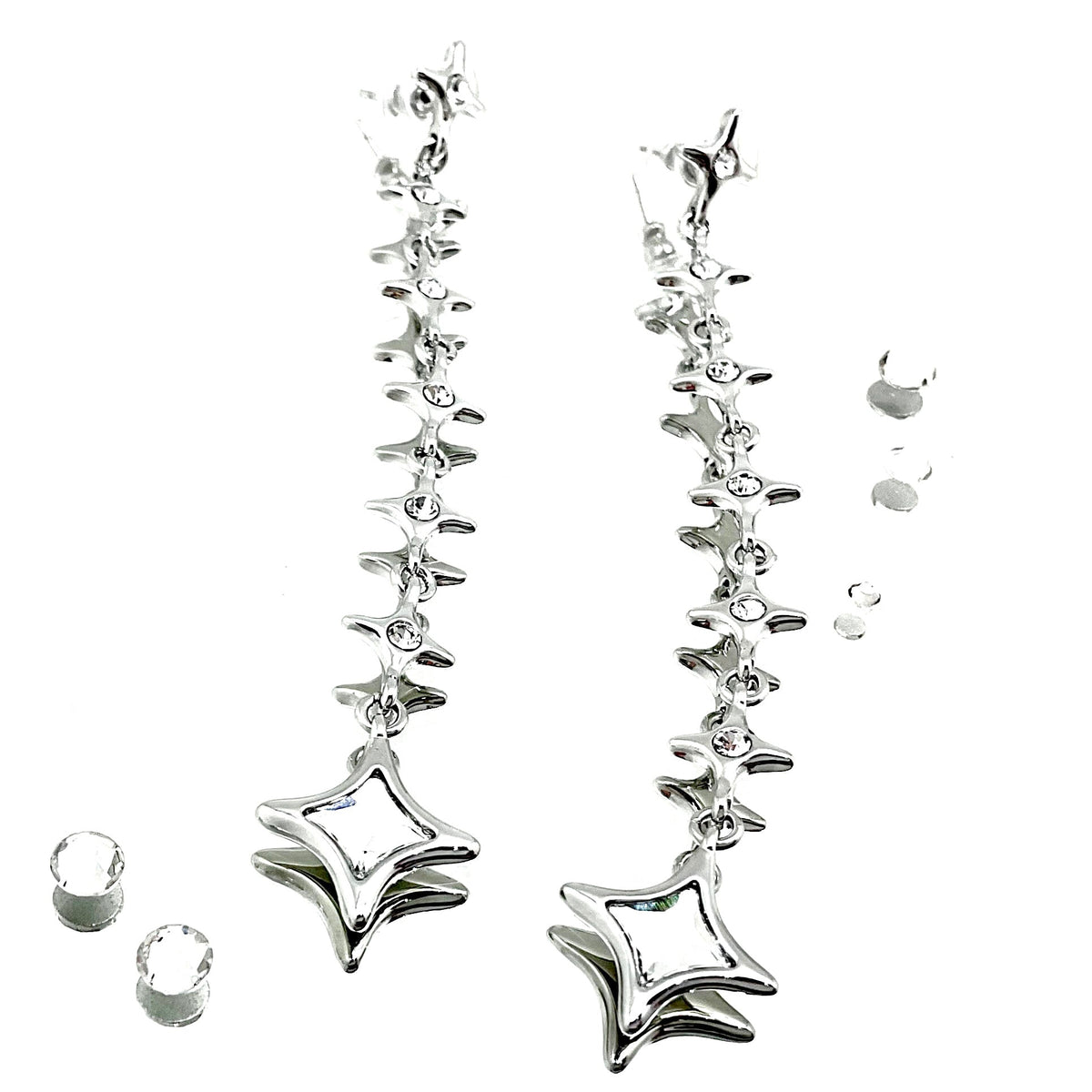 Four Pointed Star Shape Crystal Set