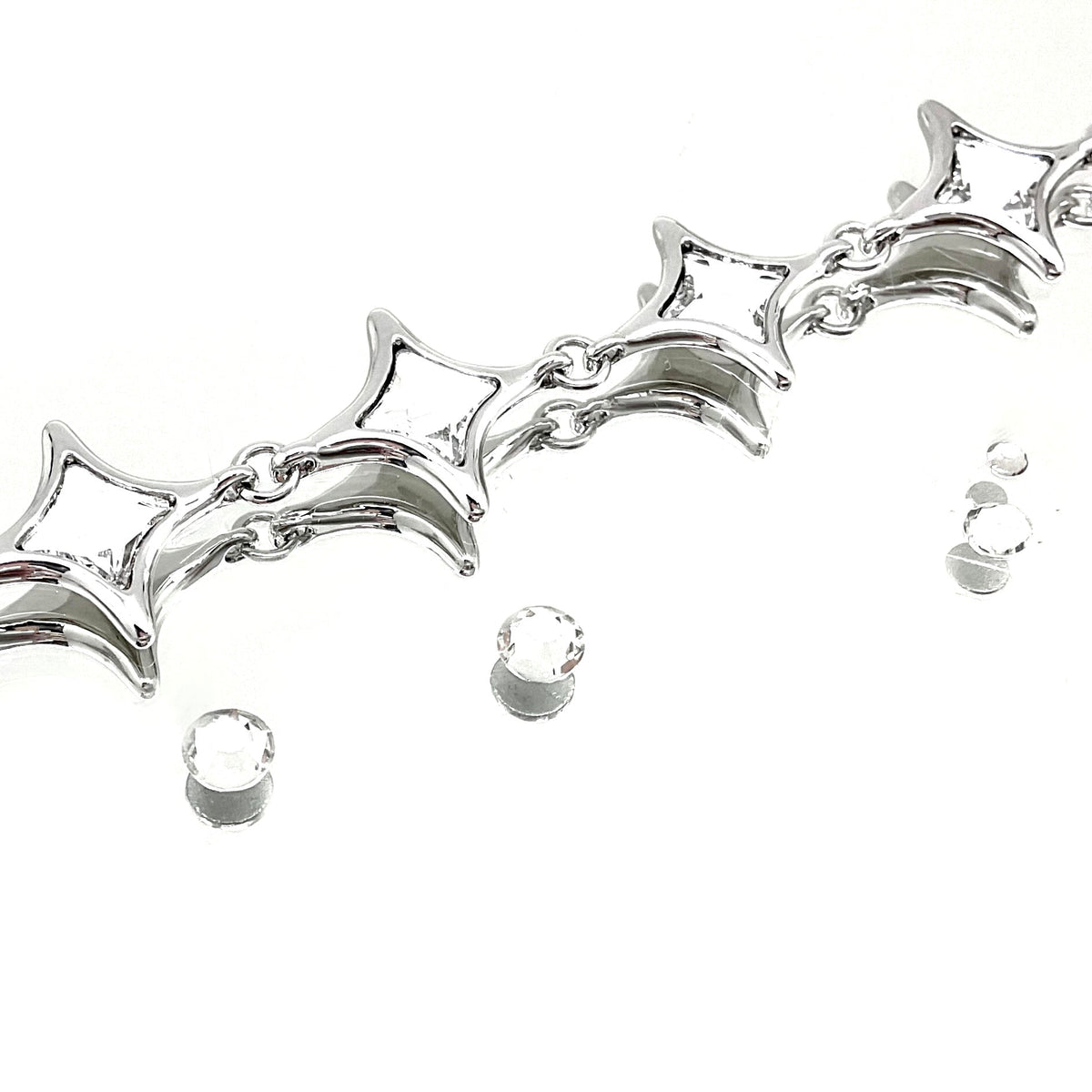 Four Pointed Star Shape Crystal Set