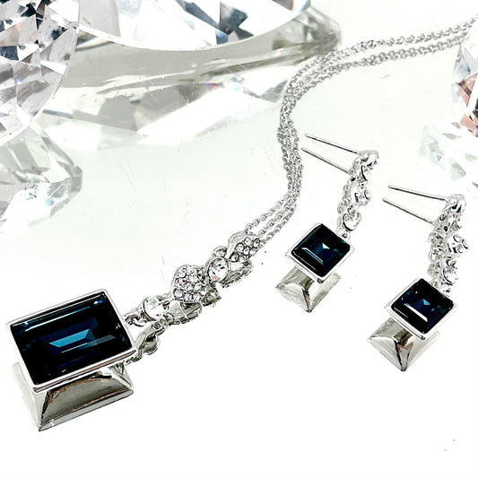Step Cut Premium Crystal Set
