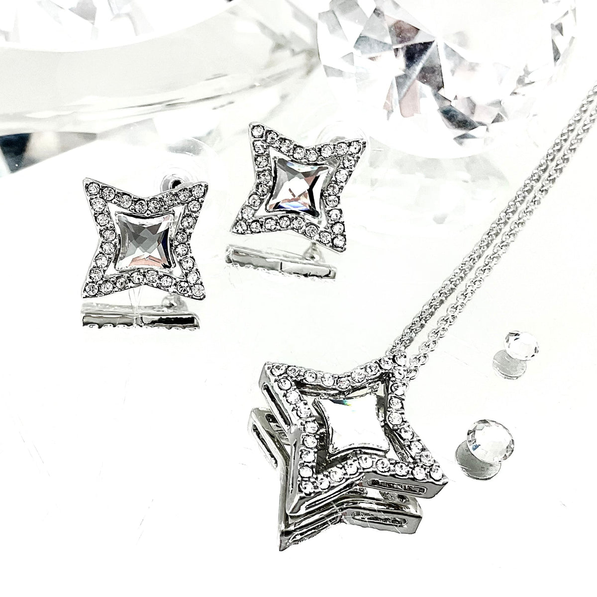 Four Pointed Star Single Crystal Set