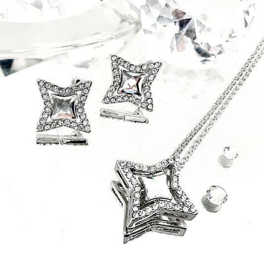 Four Pointed Star Single Crystal Set
