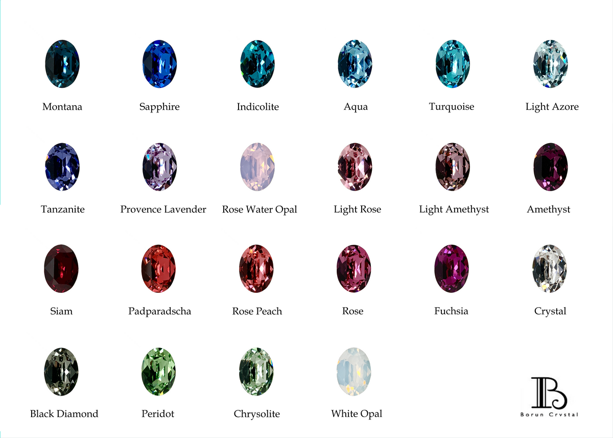 Oval Cut Crystal Earrings
