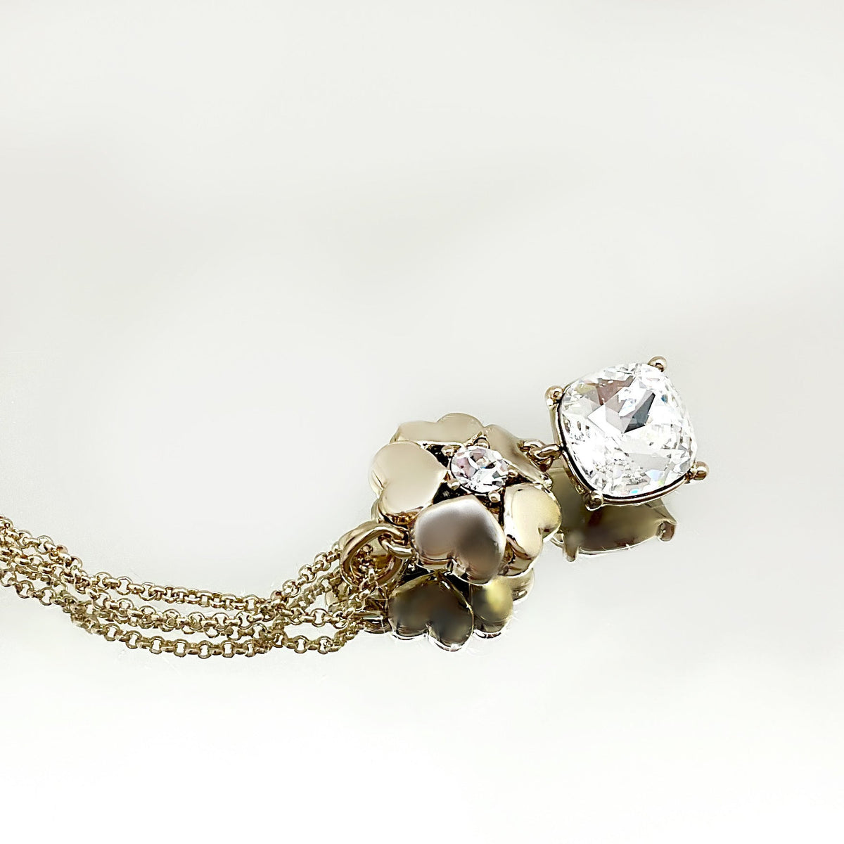 Cushion Cut Flower Crystal Set