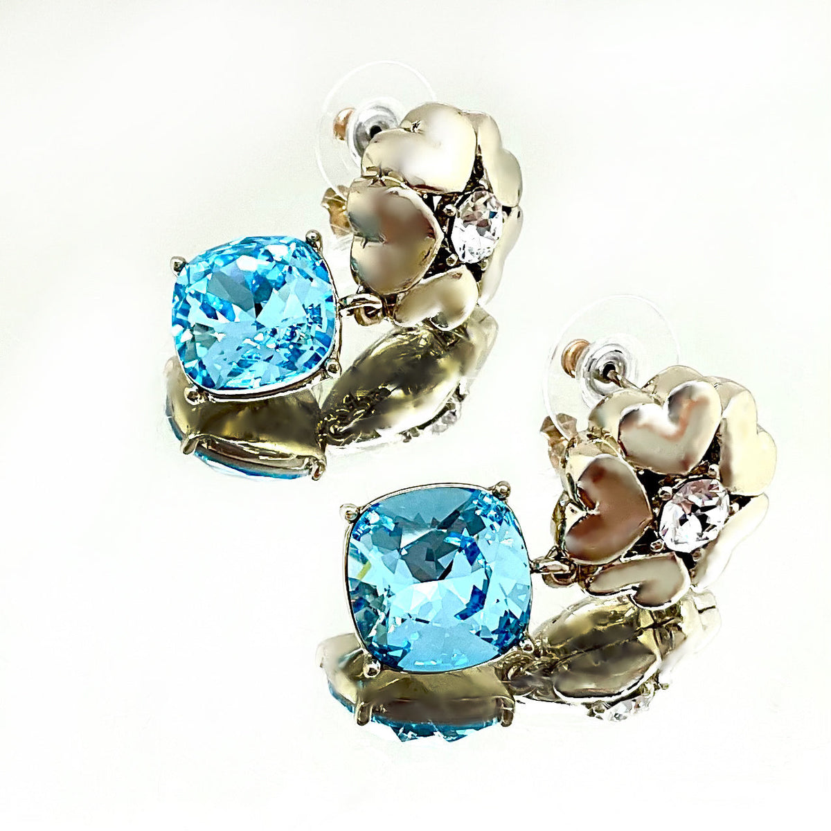 Cushion Cut Flower Crystal Set