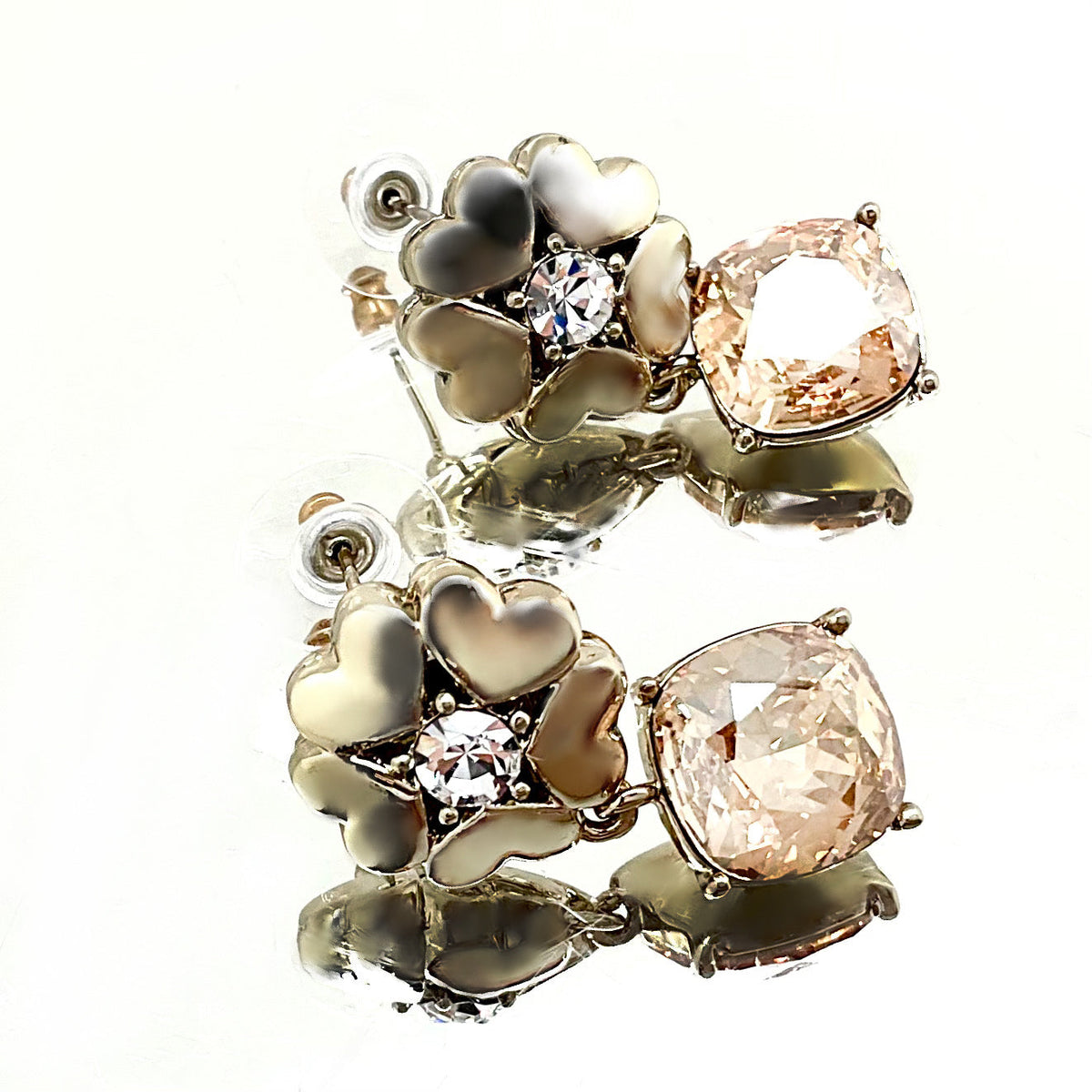 Cushion Cut Flower Crystal Set