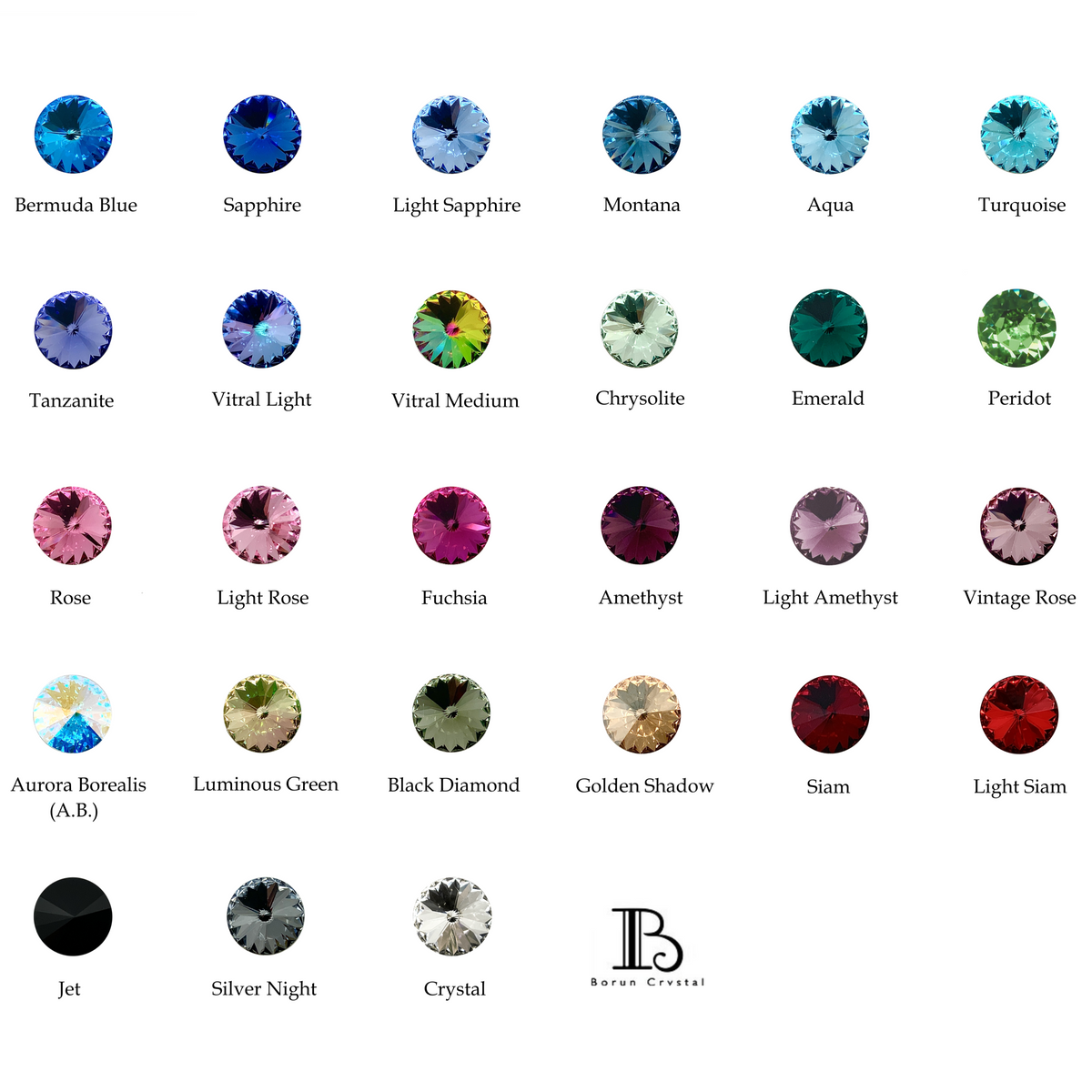 Premium Crystal Rivoli Cut Set