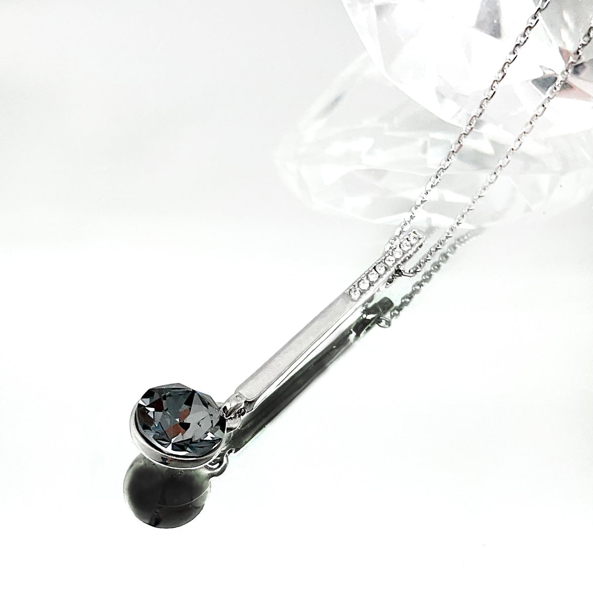 Small Diamond Cut Crystal Drop Set