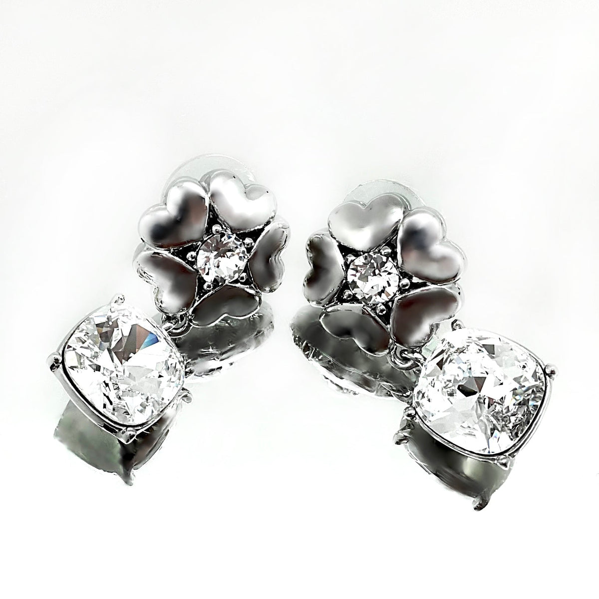 Cushion Cut Flower Crystal Set